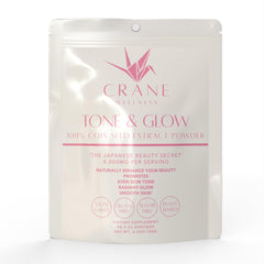 CRANE WELLNESS Tone & Glow Coix Seed Extract Powder product label