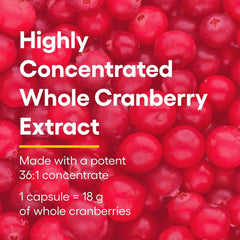 Non-GMO and no sugar/ artificial sweeteners indicators on CranRich packaging