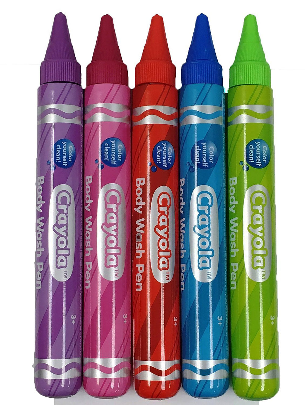 Crayola Crayon Kids Body Wash tubes in assorted colors for playful baths.