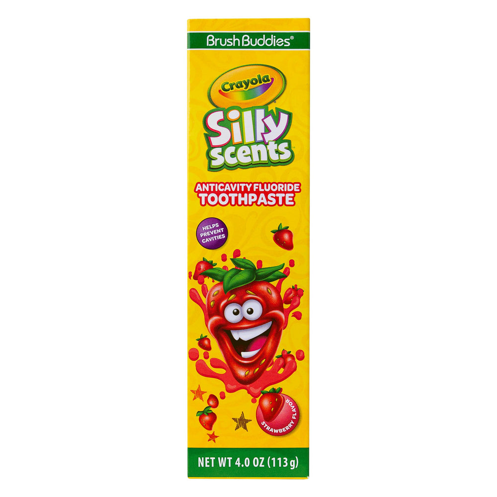 Crayola Silly Scents Strawberry toothpaste packaging
