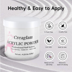 Creaglam bubble-free formula ensures smooth application for nails