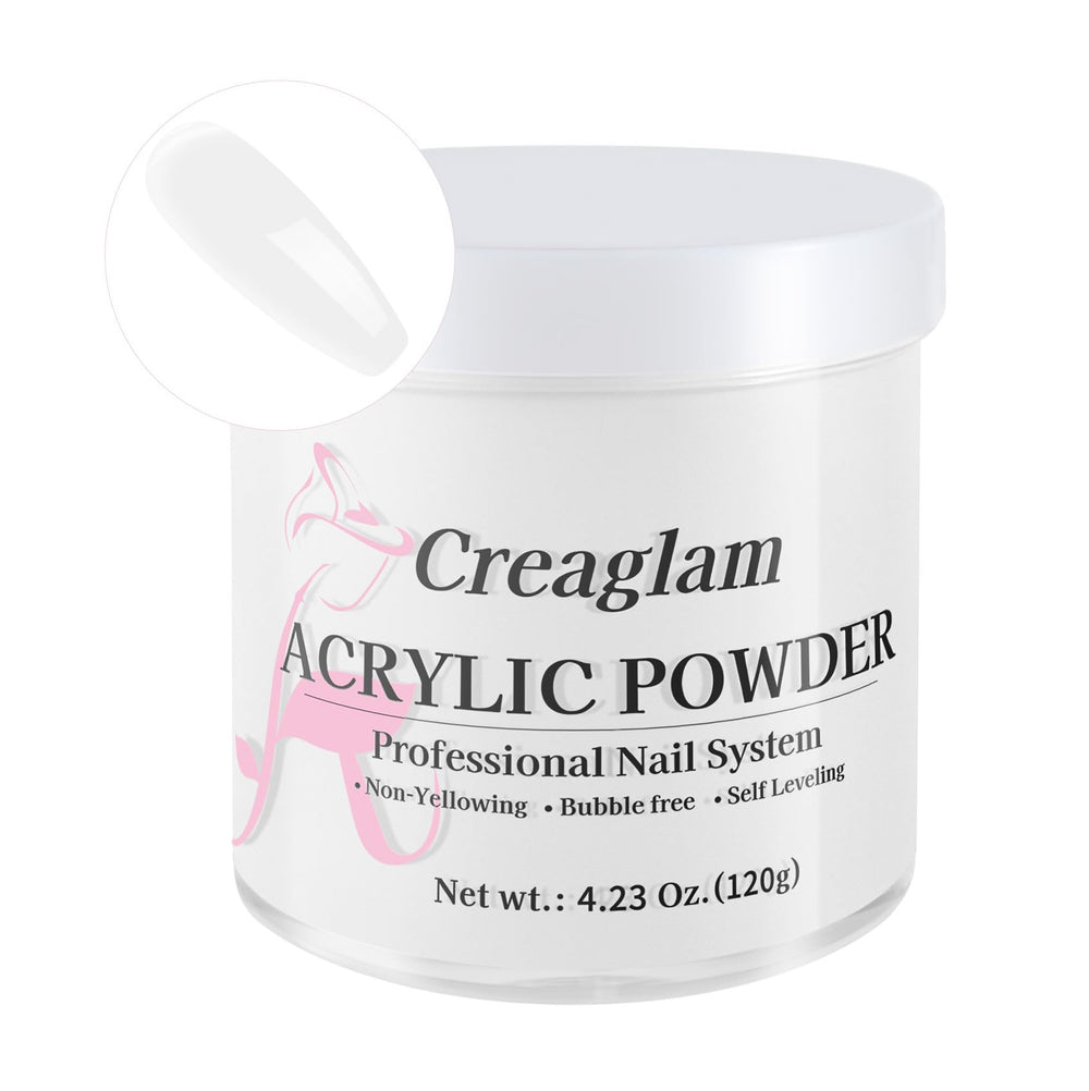 Creaglam salon-quality acrylic powder for reliable professional results