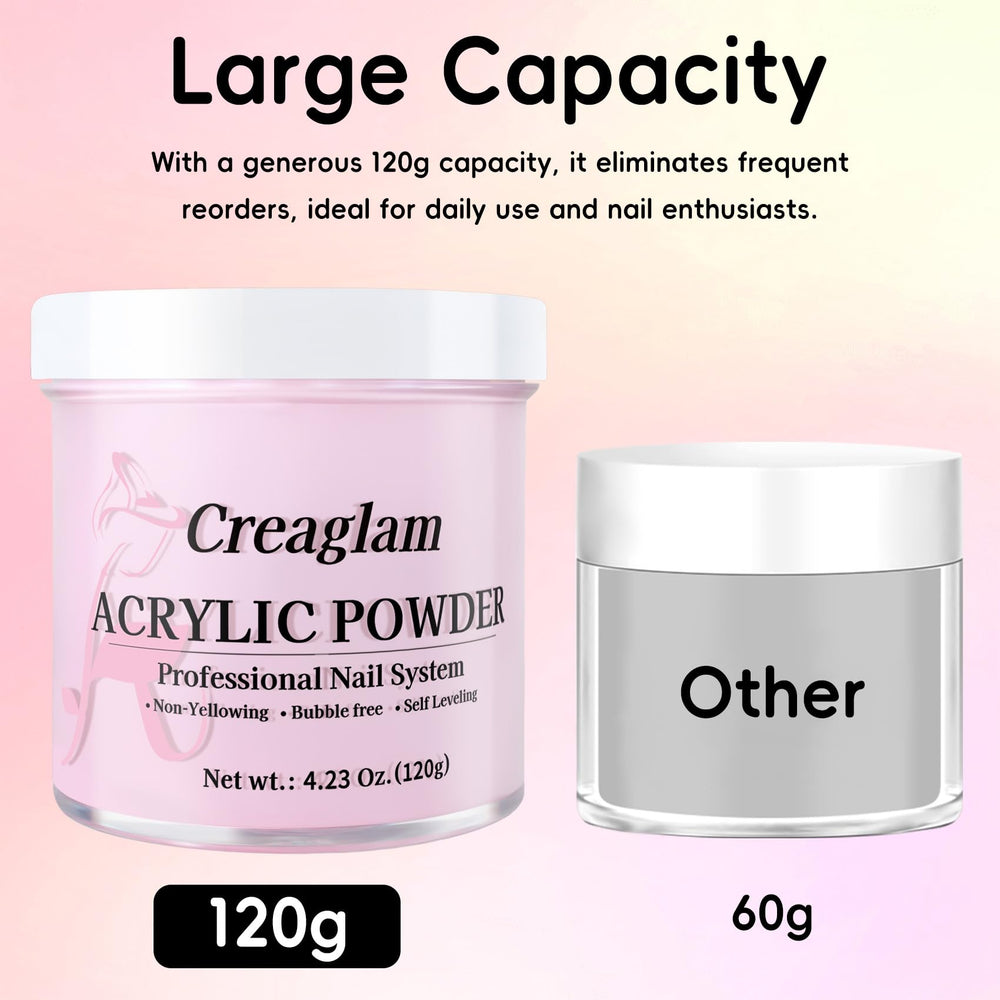 Creaglam yellow-resistant powder keeps nails vibrant and chip-free.