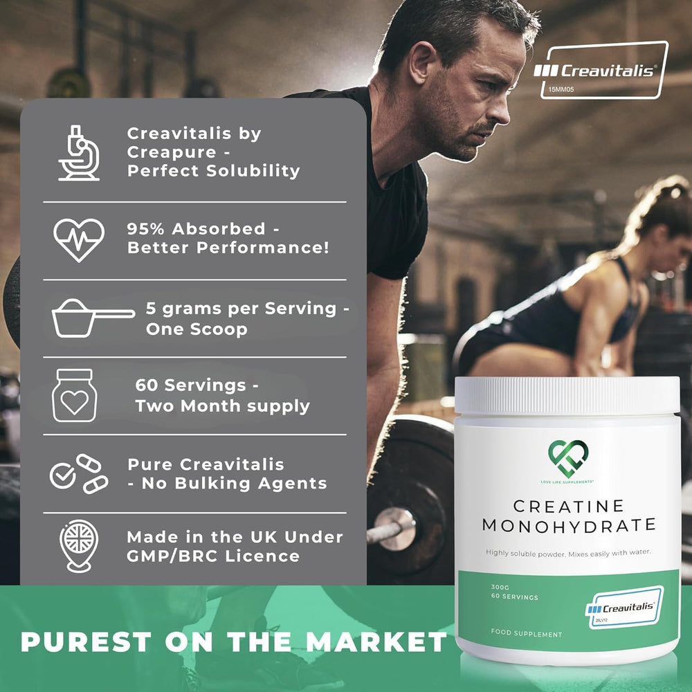 Usage instructions and serving size for Creapure Creatine Monohydrate