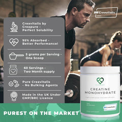 Usage instructions and serving size for Creapure Creatine Monohydrate