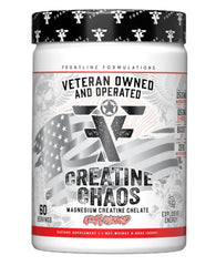 FRONTLINE FORMULATIONS Creatine Chaos bottle on a white background