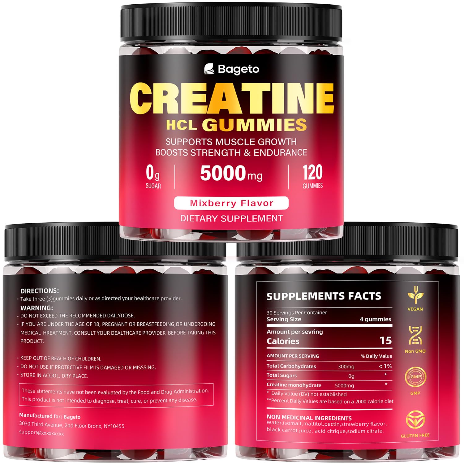 Gummies shown for on the go use