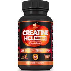 Bottle of Creatine HCl Capsules with HMB