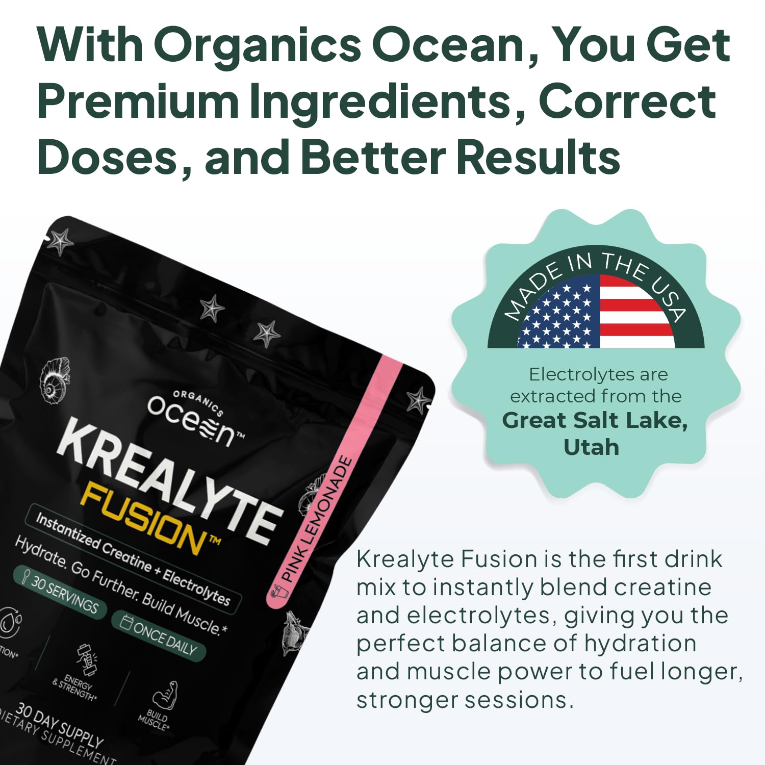 5g of creatine monohydrate per serving.