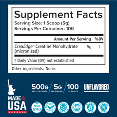 Creatine Monohydrate Powder 500g dissolved in water