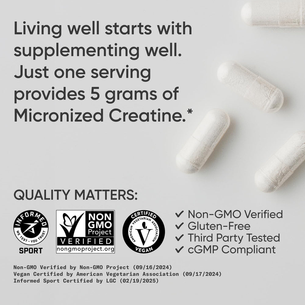 Creatine Monohydrate Capsules packaging