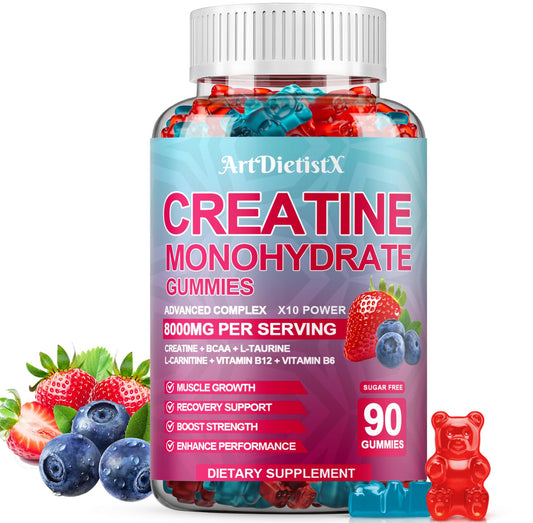 Creatine Monohydrate Gummies bottle front label
