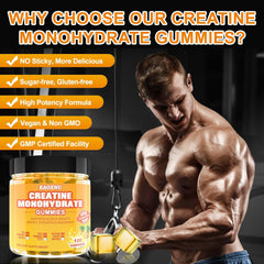 Muscle support concept with gummies