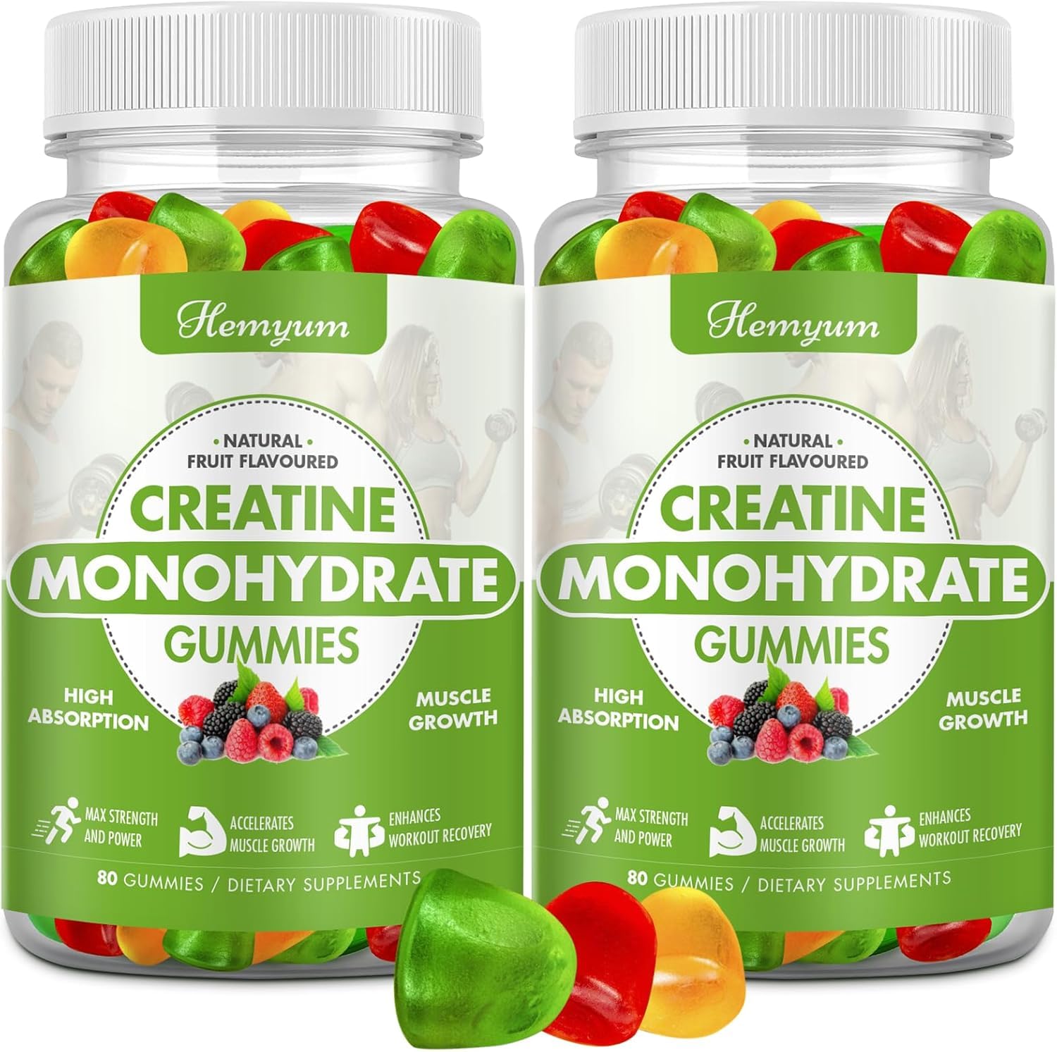Creatine Monohydrate Gummies bottle with label
