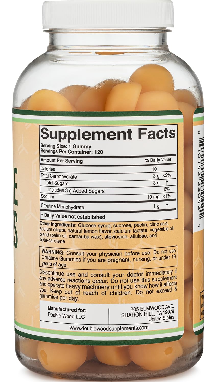Quality testing and certification badge with Double Wood gummies