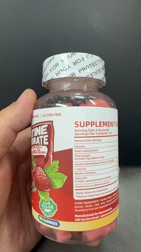 90 strawberry gummies inside the bottle