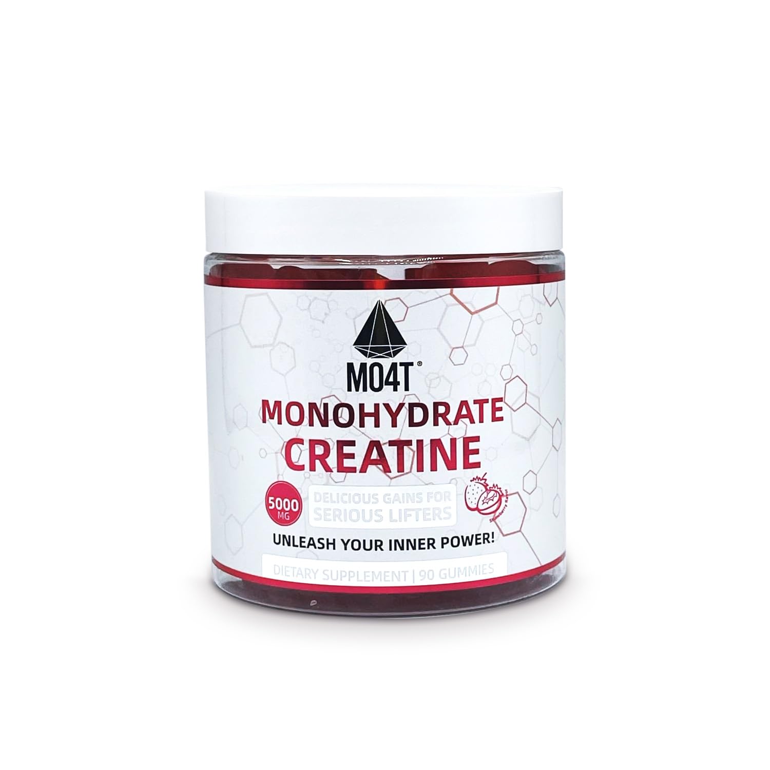 Product image: Creatine Monohydrate Gummies 5000 mg flavor strawberry