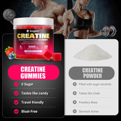 Gummies arranged on a white surface