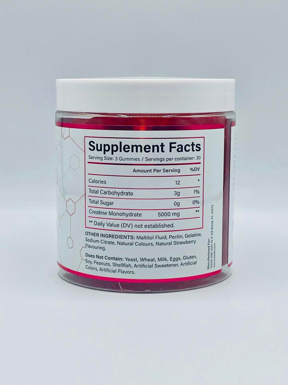 Branding and packaging of Creatine Monohydrate Gummies