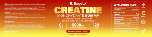 Close-up of lemon-mango flavored gummies