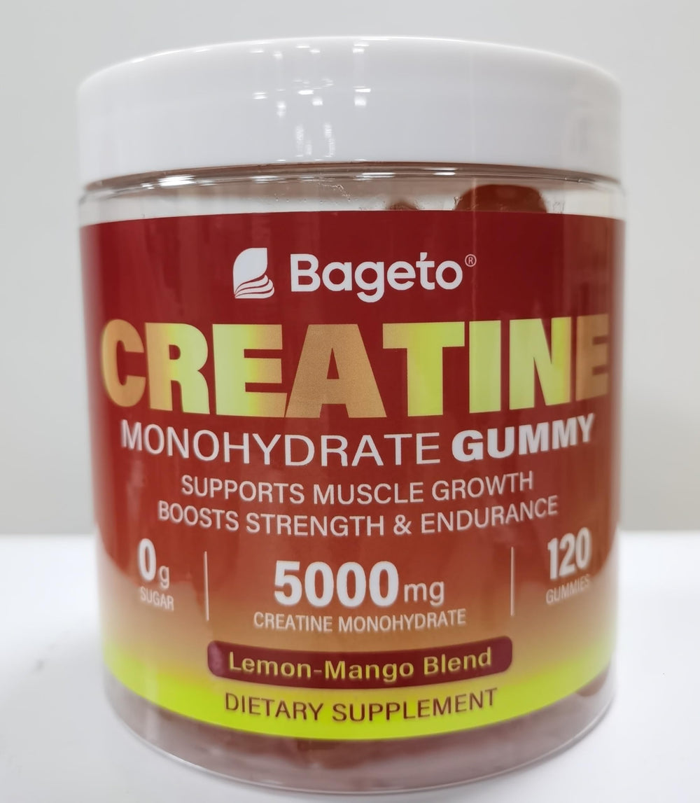 Gummies bottle portable for pre- or post-workout