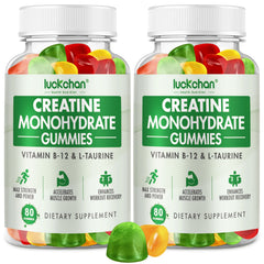 Creatine Monohydrate Gummies 5g bottle on white background