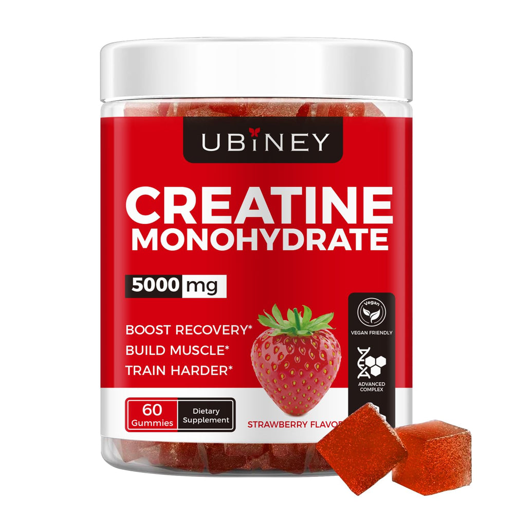 Front view of Creatine Monohydrate Gummies bottle - 60 count
