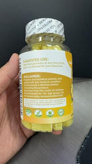 Close-up of pineapple-flavored gummies