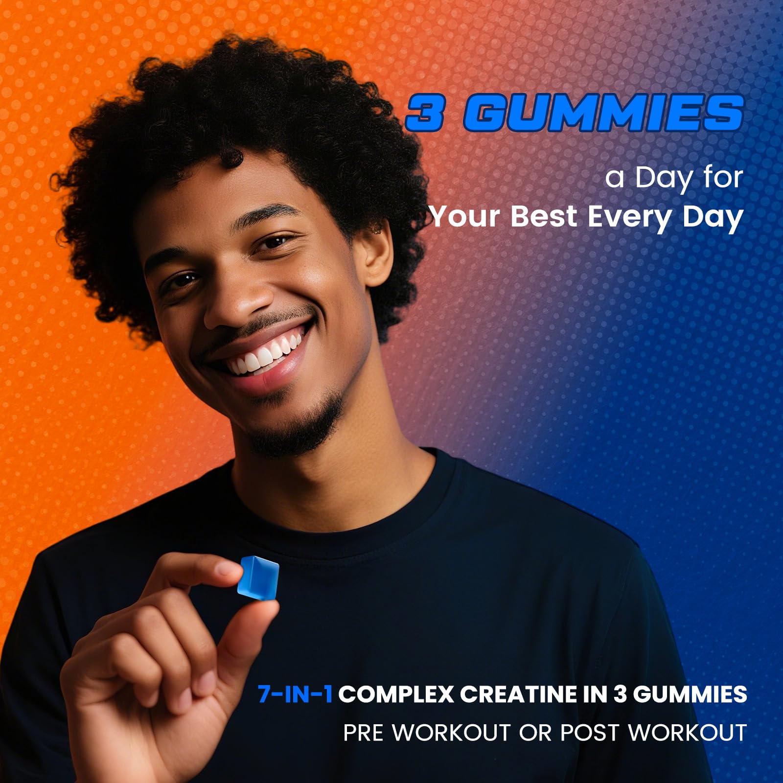 Travel-friendly bottle with 120 gummies