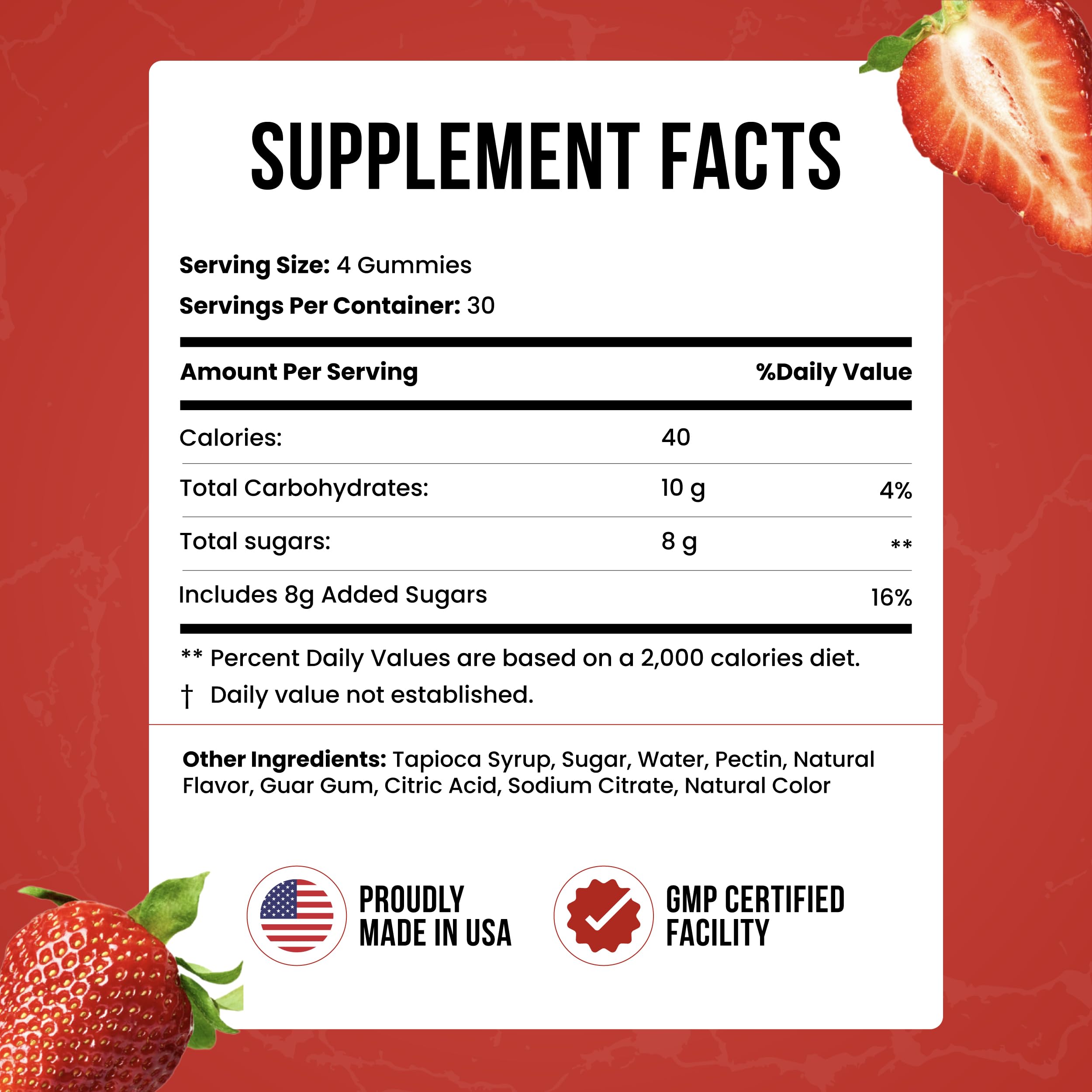 Benefits chart showing muscle, strength, recovery and cognitive health
