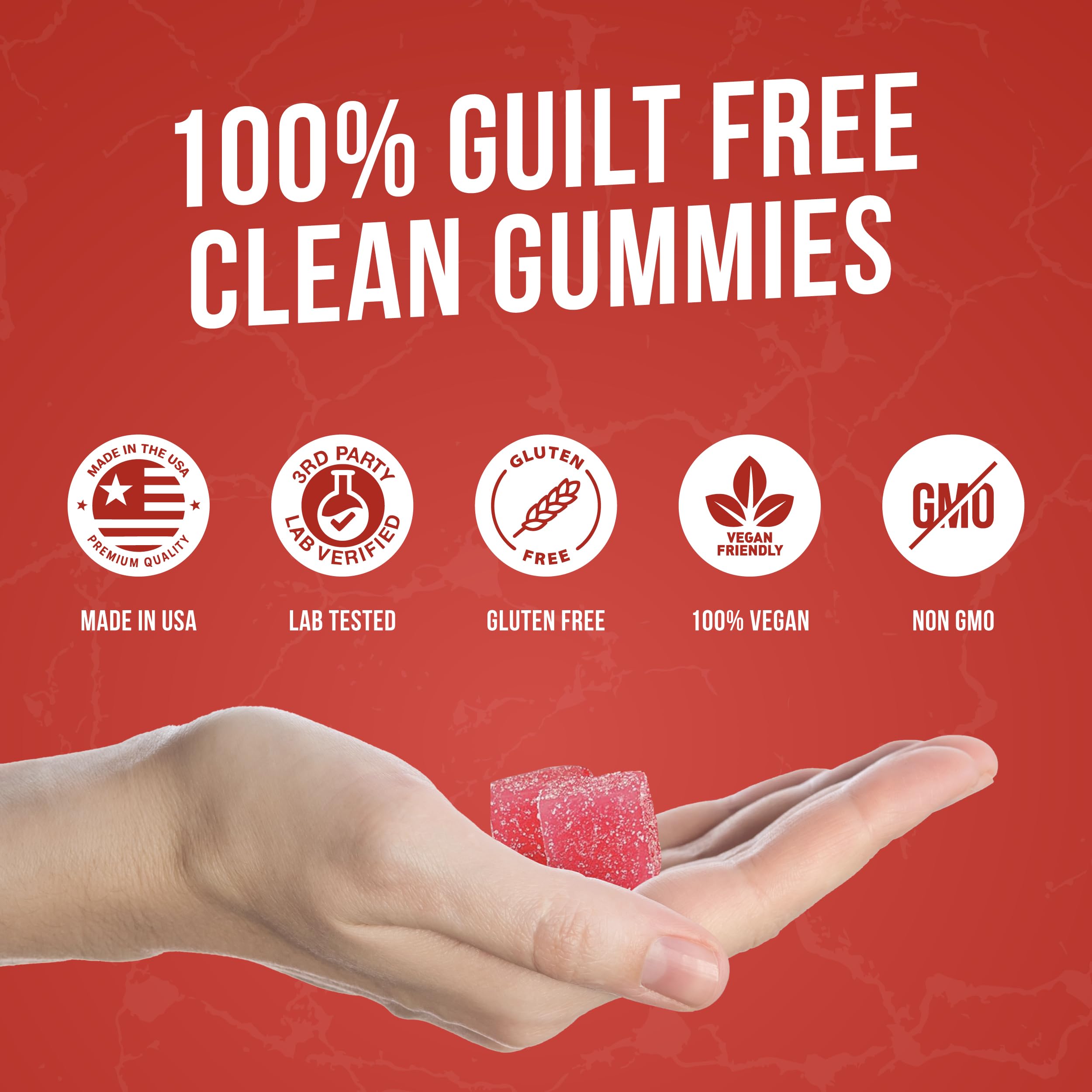 Blue Raspberry flavor Creatine Monohydrate Gummies bottle