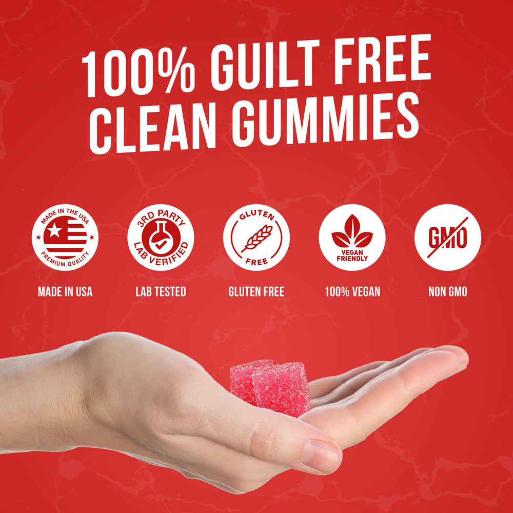 Blue Raspberry flavor Creatine Monohydrate Gummies bottle