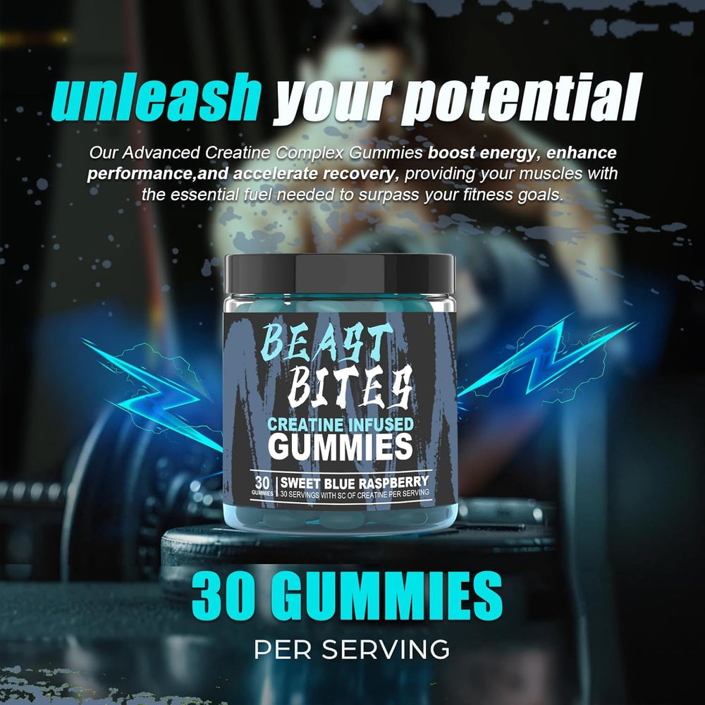 Nutrition concept showing 5g creatine per serving on label