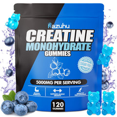 Creatine Monohydrate Gummies with blueberry flavor – 120 count