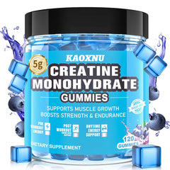 Creatine Monohydrate Gummies Blueberry flavor bottle front