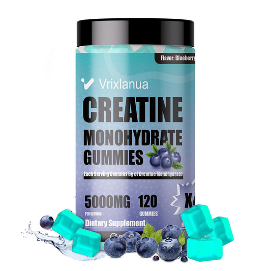 Creatine Monohydrate Gummies Blueberry bottle front