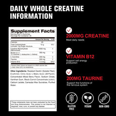 Creatine Monohydrate Gummies label front