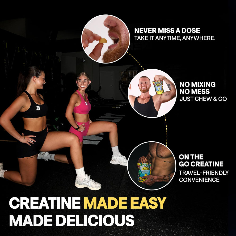 Gluten-Free seal on packaging of Creatine Monohydrate Gummies