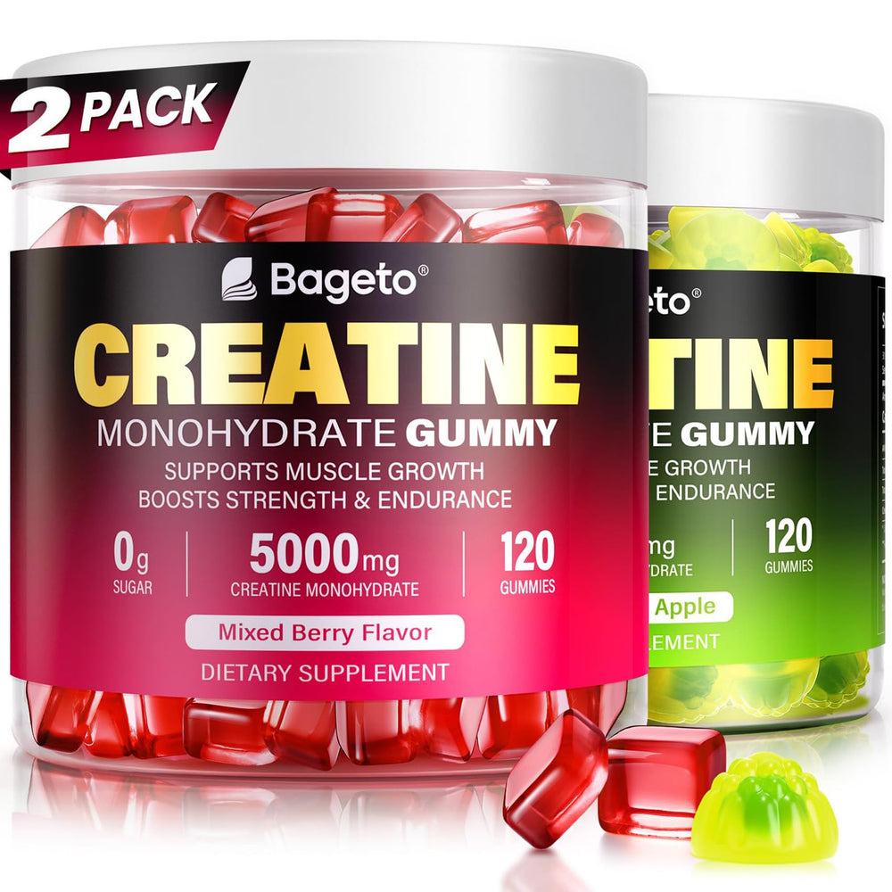 Creatine Monohydrate Gummies Mixed Berry bottle front view