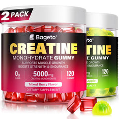 Creatine Monohydrate Gummies Mixed Berry bottle front view