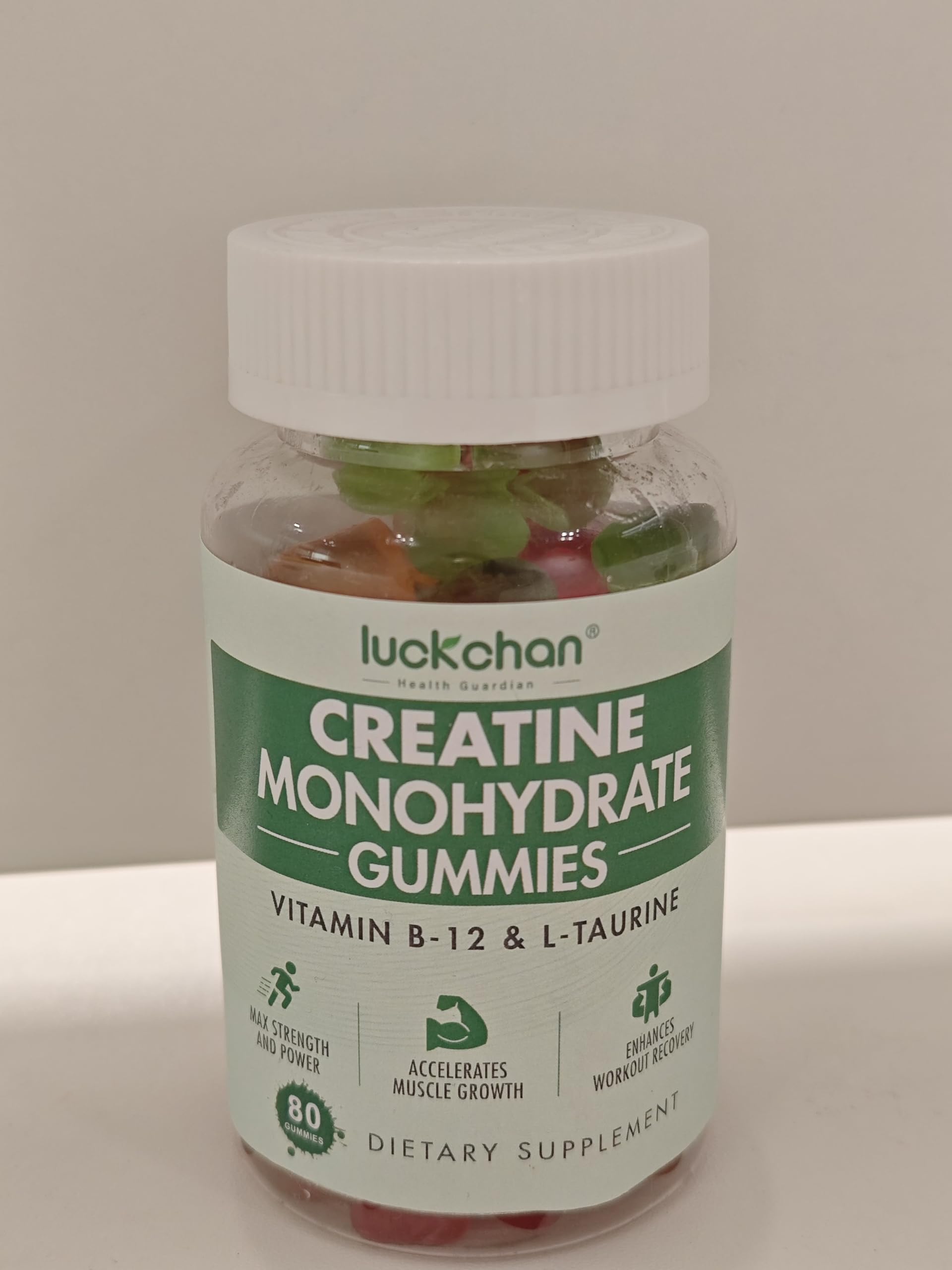 Non-GMO vegan label on Creatine Monohydrate Gummies