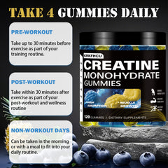 Nutrition facts panel for Creatine Monohydrate Gummies