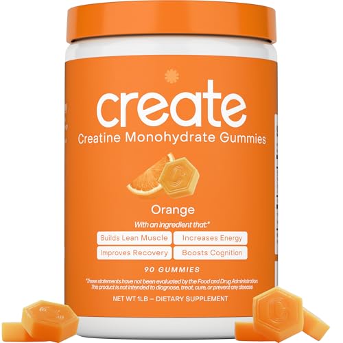 Hero image of orange Creapure creatine monohydrate gummies 90 count