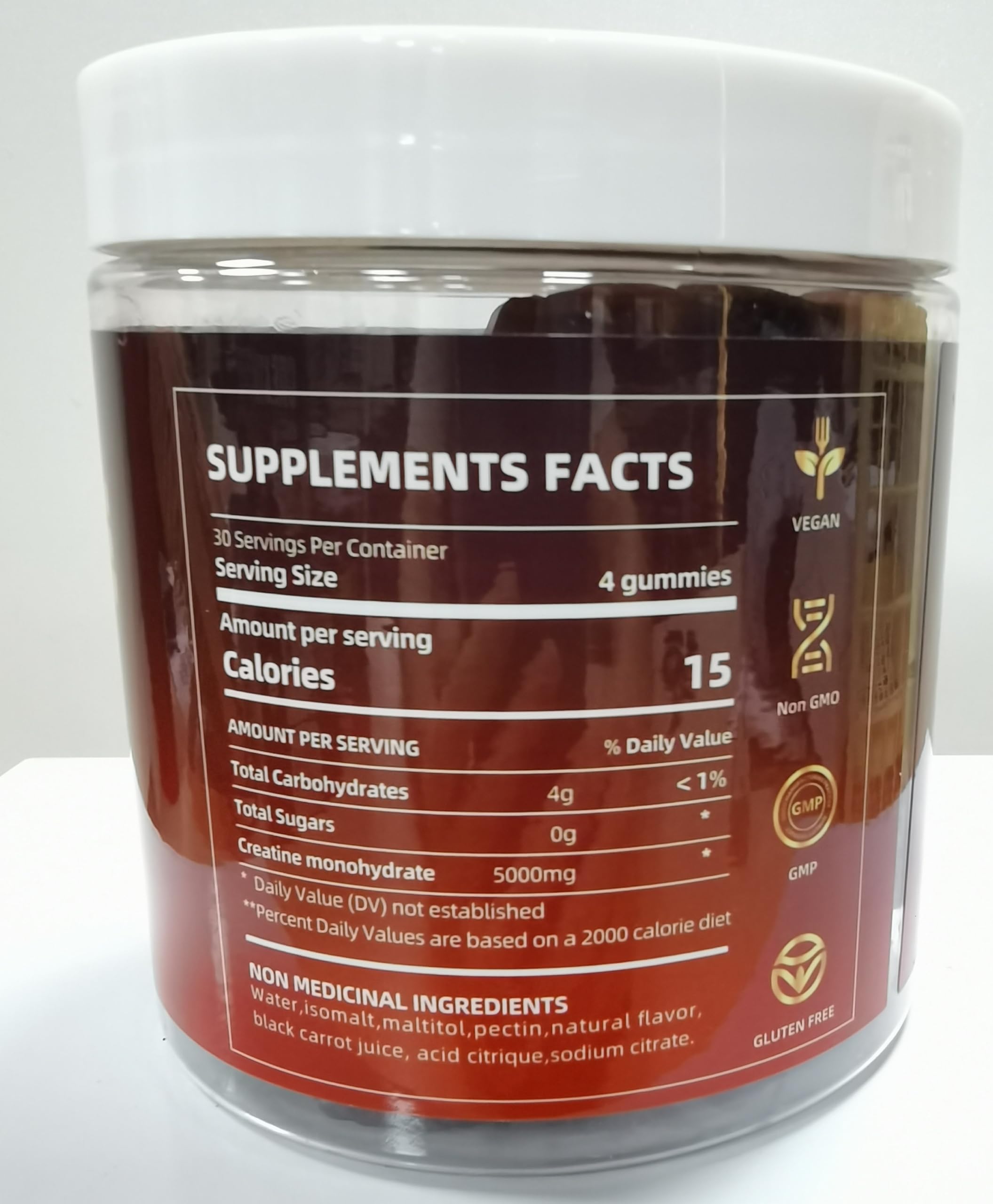 Gummies packaging in gym setting for on-the-go