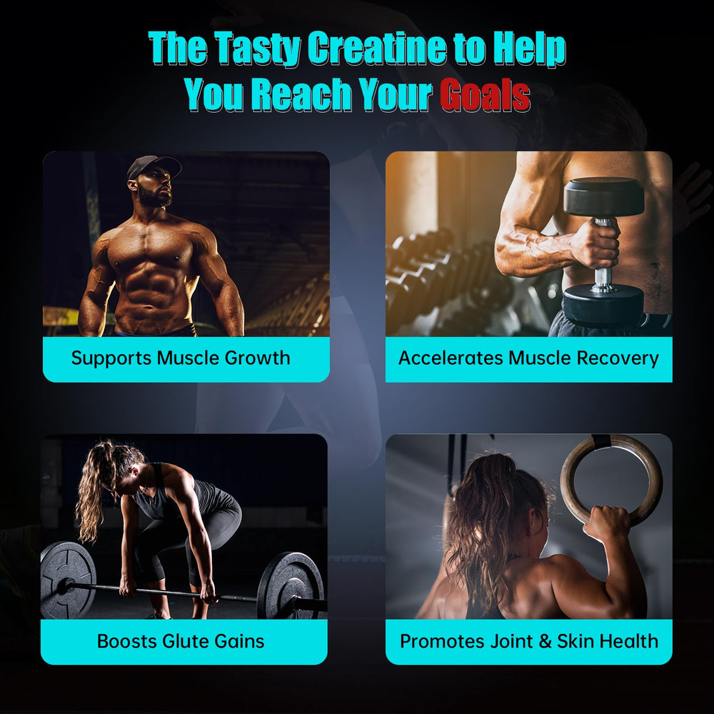 Blueberry flavor Creatine Monohydrate Gummies packaging