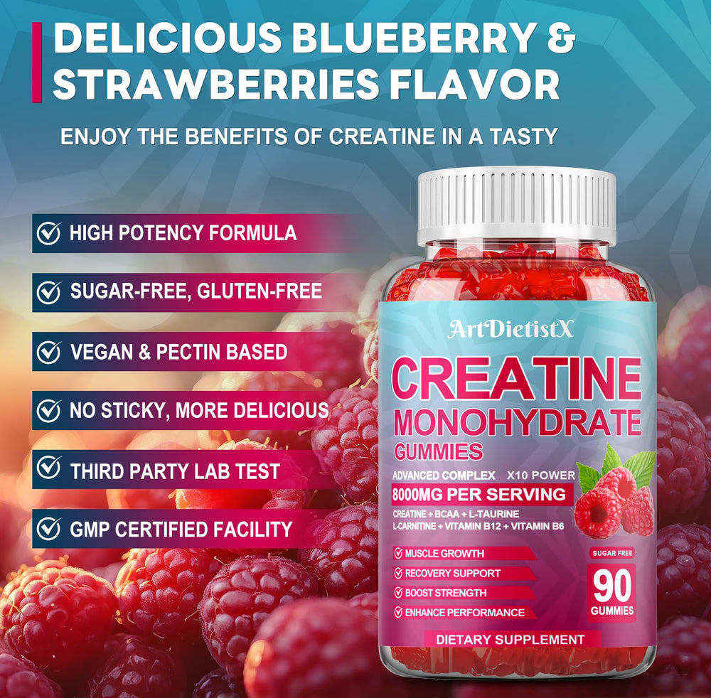 Creatine Monohydrate Gummies ingredients on label