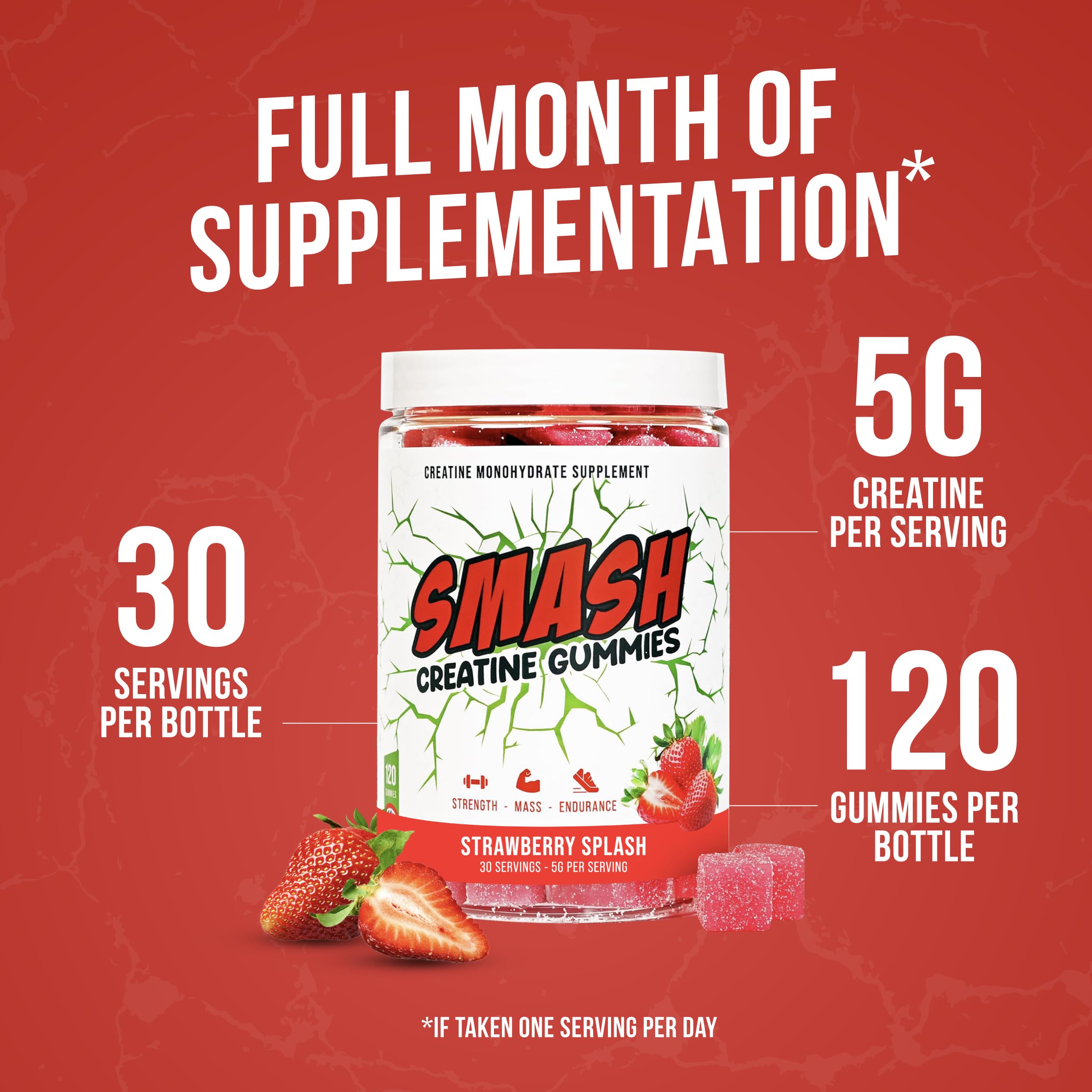 Serving size and dosage of 5g Creatine Monohydrate Gummies