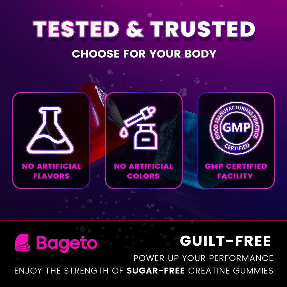 Close-up of taurine and L-carnitine ingredients in gummies