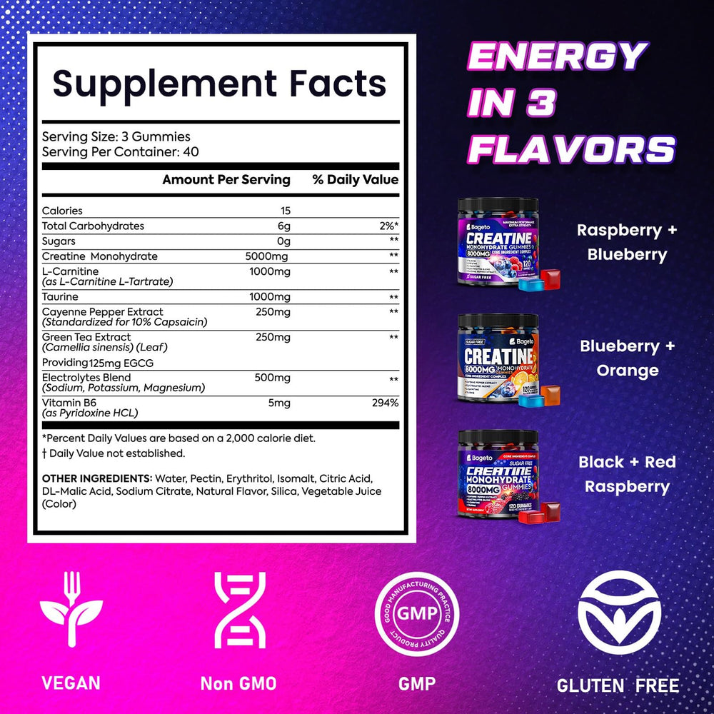Vegan, non-GMO and gluten-free labeling on gummies