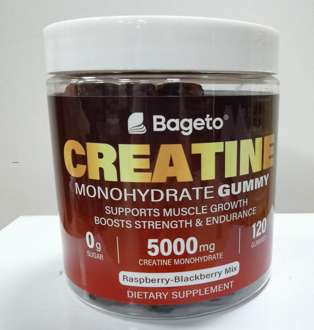 Nutrition panel and ingredients on gummies packaging